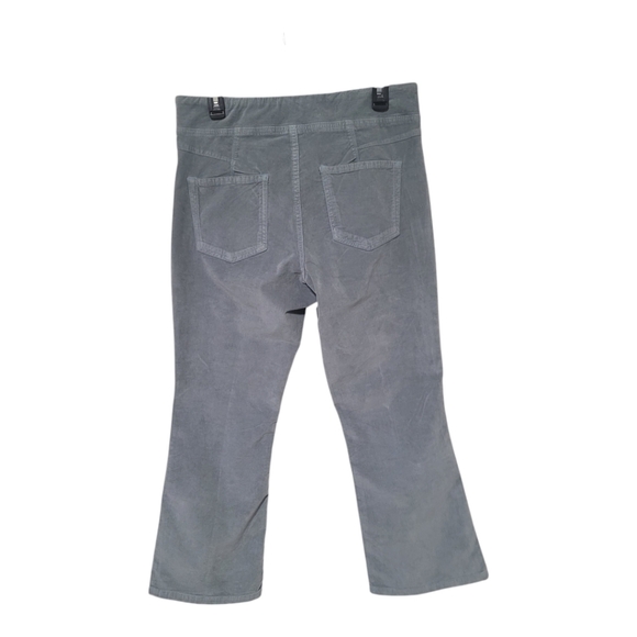 Free People "In My Feelings " Velvet Crop Slim Flare Pants - Size Large- NWOT - Picture 10 of 15